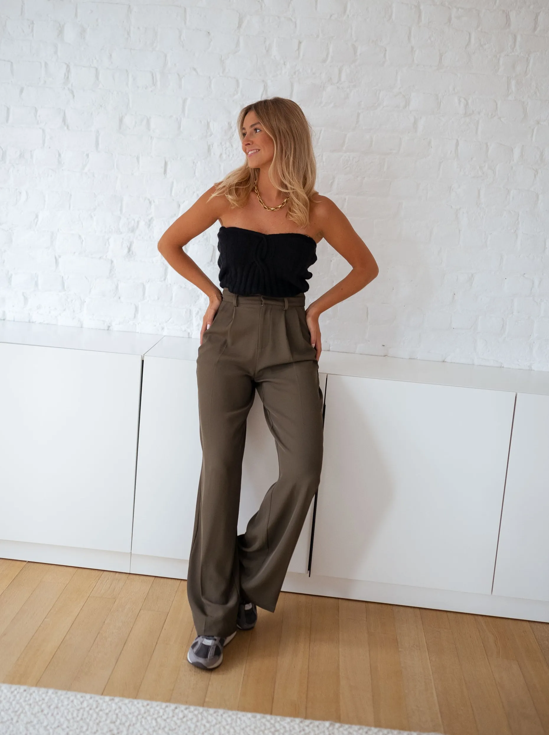 New Pantalon Victor - kakiEasy Clothes Femme Pantalons