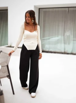 Store Pantalon Victor - noirEasy Clothes Femme Pantalons