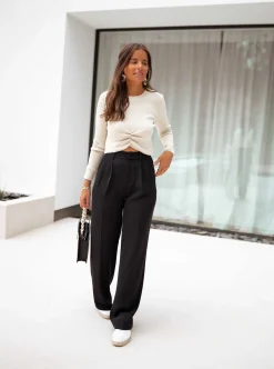 Store Pantalon Victor - noirEasy Clothes Femme Pantalons