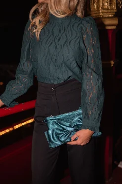 Clearance Pochette Amil - vert canard brillanteEasy Clothes Sacs & Pochettes