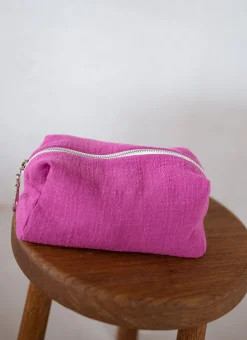 Sale Pochette Easy Clothes CREATION - fuchsia en lin Sacs & Pochettes