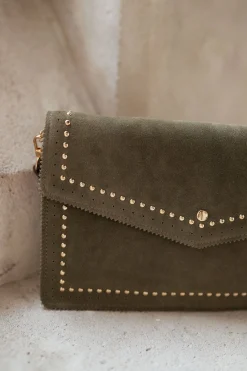 Clearance Pochette Jiani - kaki en cuirEasy Clothes Sacs & Pochettes