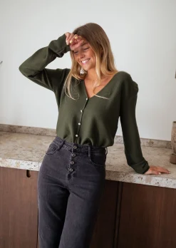 Best Sale Pull Aurélien - kakiEasy Clothes Femme Pulls & Gilets