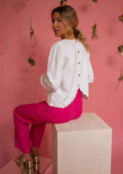 Best Pull Blanc | Bess | Intemporel | Easy Clothes Femme Pulls & Gilets