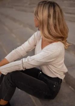 Hot Pull Bouma - Beige - Made In Italy - Taille UniqueEasy Clothes Femme Pulls & Gilets