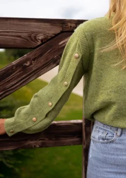 Flash Sale Pull Carla - Couleur Olive - Loose - Taille UniqueEasy Clothes Femme Pulls & Gilets