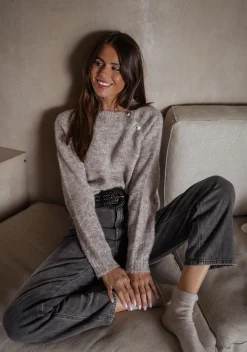 Clearance Pull Domi - beigeEasy Clothes Femme Pulls & Gilets