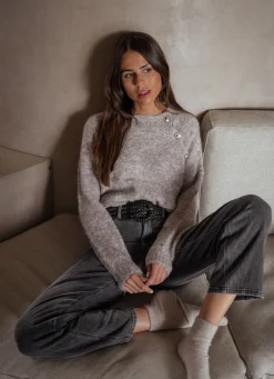 Clearance Pull Domi - beigeEasy Clothes Femme Pulls & Gilets