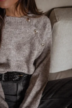 Clearance Pull Domi - beigeEasy Clothes Femme Pulls & Gilets