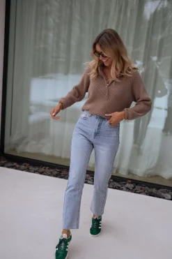 Outlet Pull Eddy - taupeEasy Clothes Femme Pulls & Gilets