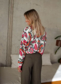 Outlet Pull Elone - écru à motifsEasy Clothes Femme Pulls & Gilets