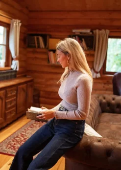 Online Pull Fin Beige - Dina - Doux - MotifsEasy Clothes Femme Pulls & Gilets