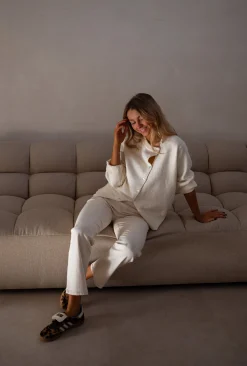 Sale Pull Helder - Écru - Col RondEasy Clothes Femme Pulls & Gilets