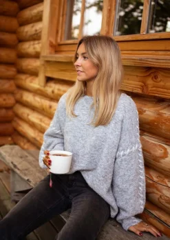 Outlet Pull Léo - Gris - Vêtements FemmeEasy Clothes Femme Pulls & Gilets