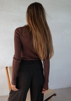 Fashion Pull Lucie - en maille fine brunEasy Clothes Femme Pulls & Gilets