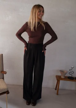Fashion Pull Lucie - en maille fine brunEasy Clothes Femme Pulls & Gilets