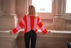 New Pull Masson - rose et orangeEasy Clothes Femme Pulls & Gilets