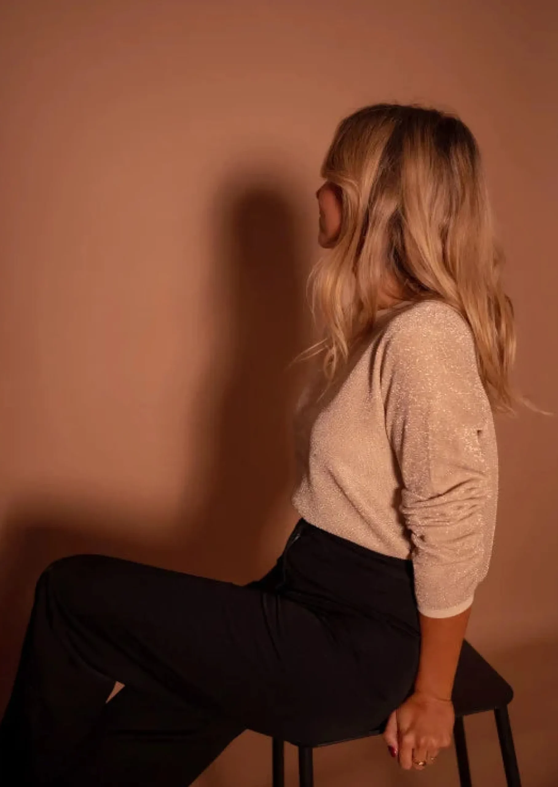 Best Pull Nohé - Doré à Paillettes - Col RondEasy Clothes Femme Pulls & Gilets