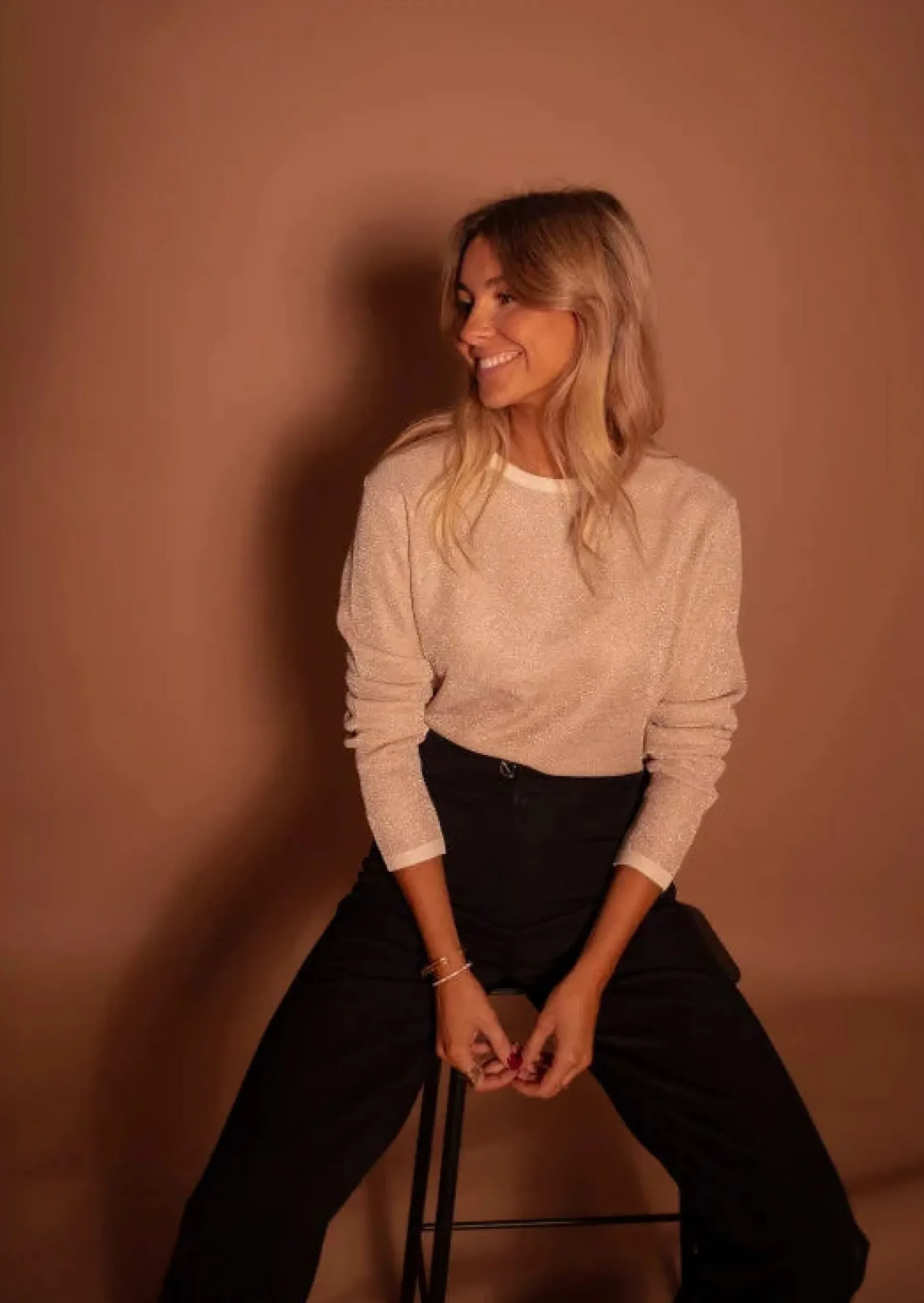 Best Pull Nohé - Doré à Paillettes - Col RondEasy Clothes Femme Pulls & Gilets