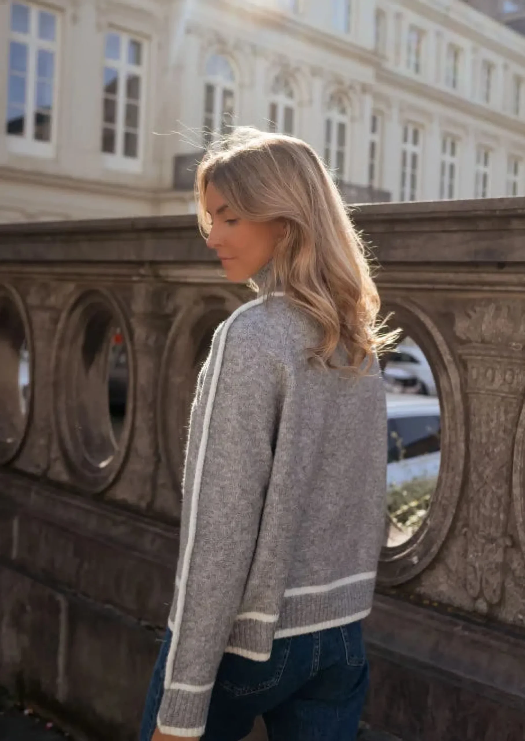 Shop Pull Ocon - Gris - Col Montant - DouxEasy Clothes Femme Pulls & Gilets