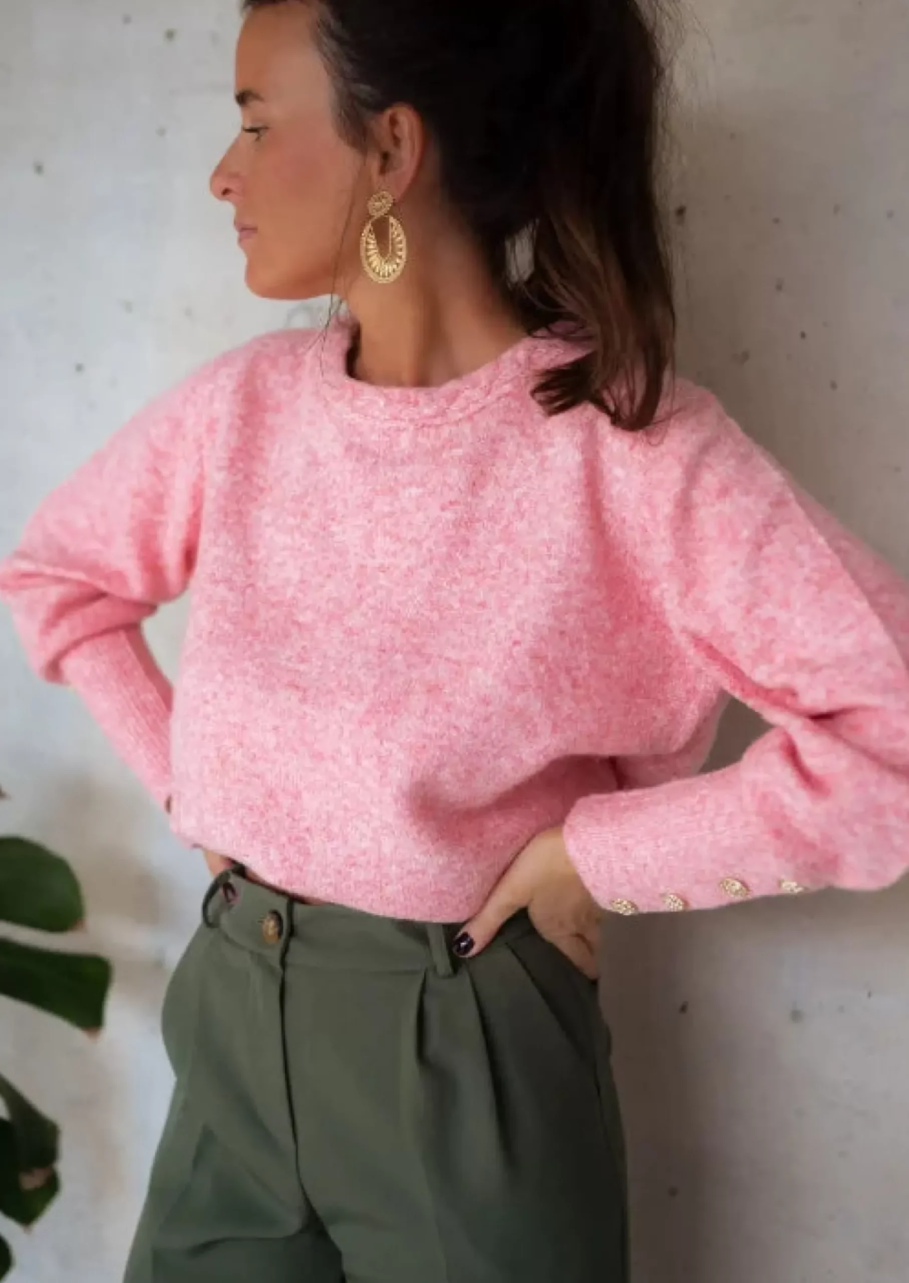 Store Pull Rubens Rose - Doux - Taille Unique - Easy Clothes Femme Pulls & Gilets