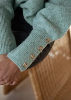 Store Pull Rubens Vert d'Eau - Doux - Taille Unique - Easy Clothes Femme Pulls & Gilets