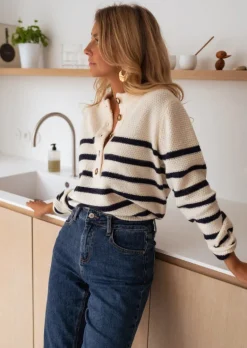 Best Pull Sonny - Marinière - Doux - Easy Clothes Femme Pulls & Gilets