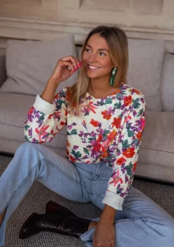 Outlet Pull Weston - à fleursEasy Clothes Femme Pulls & Gilets