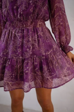 Best Robe Agnes - Mauve - Elastique - FluideEasy Clothes Femme Robes