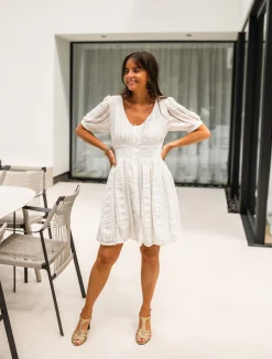 Online Robe Alix - blanche à dentelleEasy Clothes Femme Robes