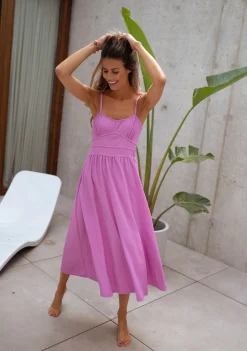 Cheap Robe Analea CREATION - mauveEasy Clothes Femme Robes