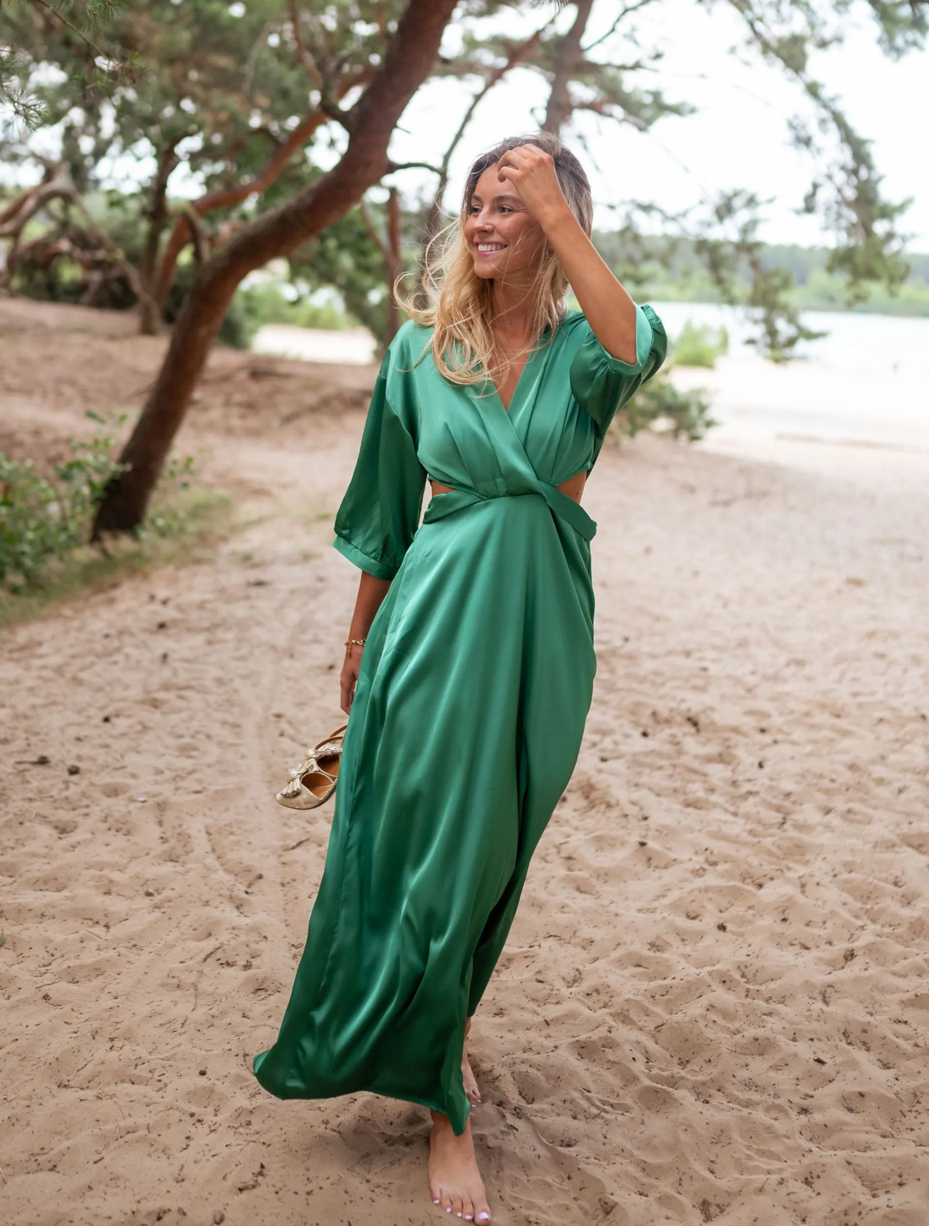 Fashion Robe Bacall - verteEasy Clothes Femme Robes