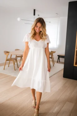 Shop Robe Bridget - écruEasy Clothes Femme Robes