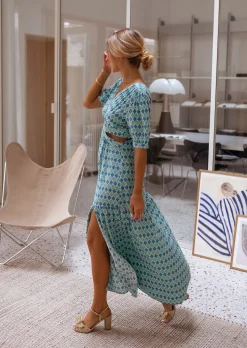 Cheap Robe Coco Bleue - Fluide & Légère - Col V ProfondEasy Clothes Femme Robes