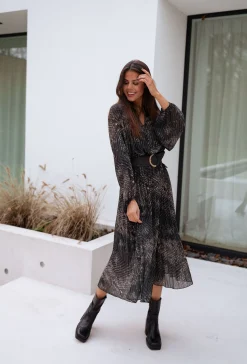 Flash Sale Robe Connie - kaki à motifsEasy Clothes Femme Robes