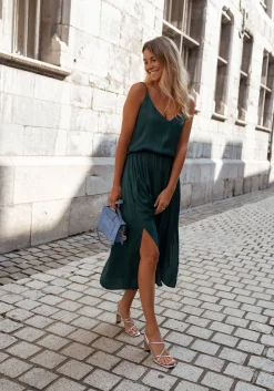 Outlet Robe Dalie - vert canardEasy Clothes Femme Robes