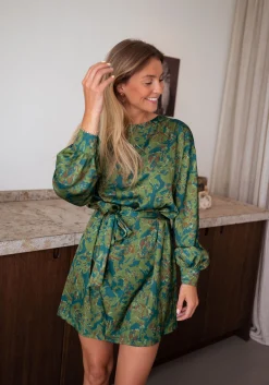 Fashion Robe Dalmi CREATION - kaki à motifsEasy Clothes Femme Robes