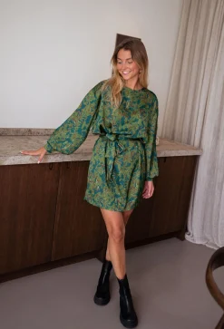 Fashion Robe Dalmi CREATION - kaki à motifsEasy Clothes Femme Robes