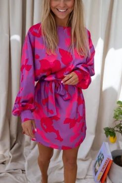 Flash Sale Robe Dalmi CREATION - rose à fleursEasy Clothes Femme Robes
