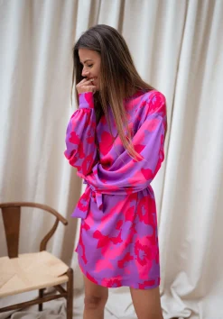 Flash Sale Robe Dalmi CREATION - rose à fleursEasy Clothes Femme Robes