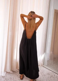 Hot Robe Daphné Noire - Ample - Dos OuvertEasy Clothes Femme Robes