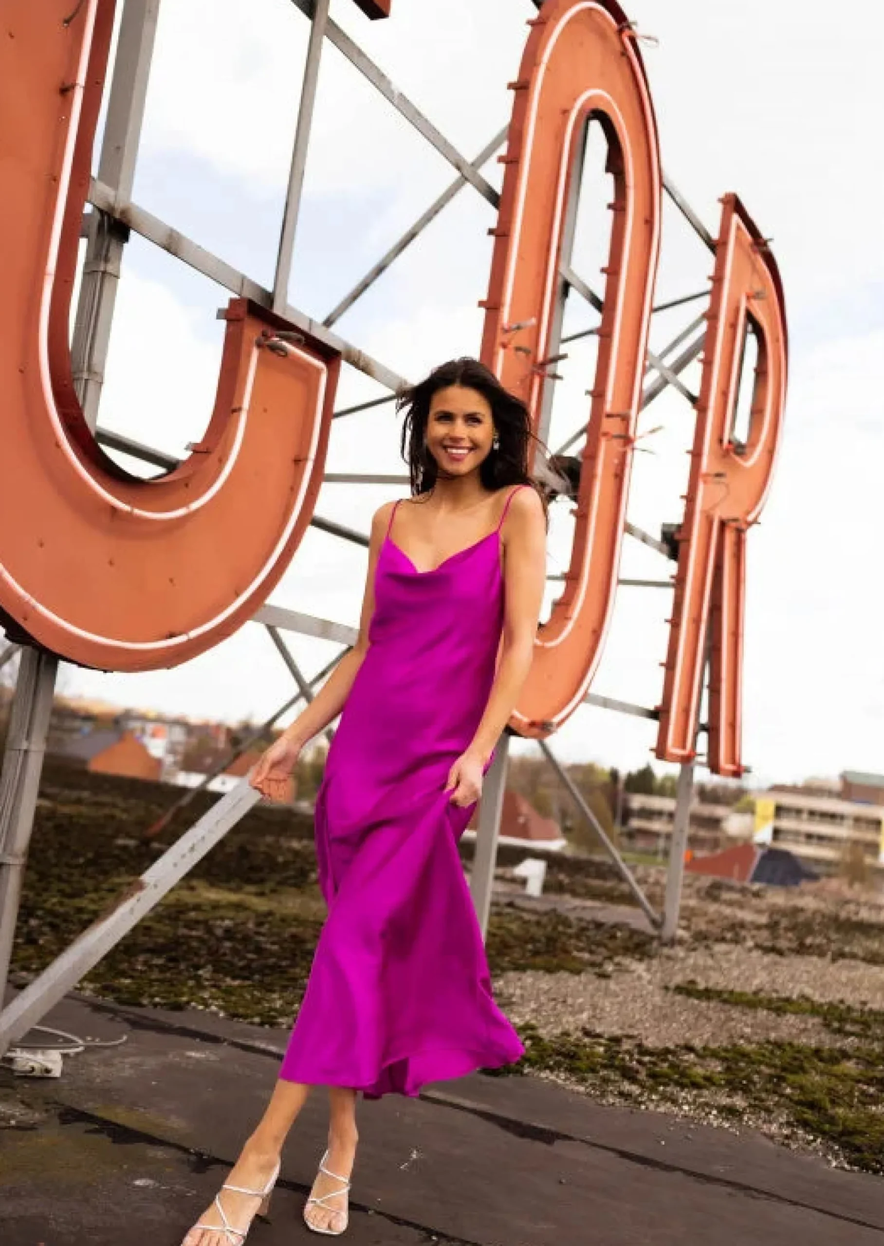 Shop Robe Delly violet | Robe longue de soirée | Prêt-à-porter en ligne | Easy Clothes Femme Robes