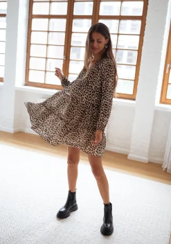 Shop Robe Enola - léopardEasy Clothes Femme Robes