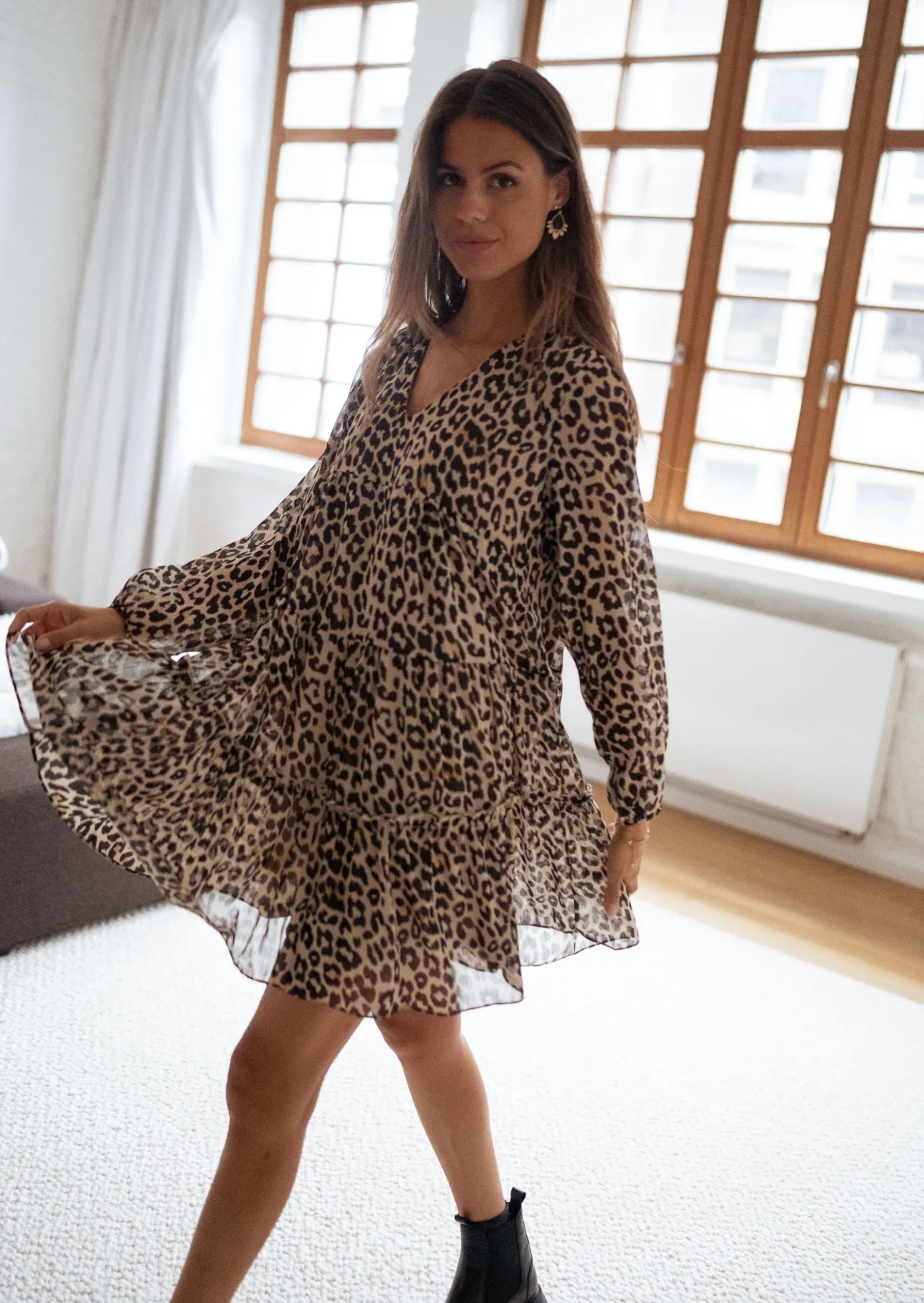 Shop Robe Enola - léopardEasy Clothes Femme Robes