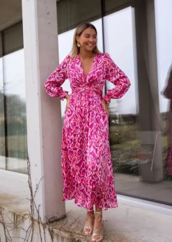 Shop Robe Farella | Rose à Motifs | Élégante & ConfortableEasy Clothes Femme Robes