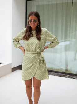 Online Robe Flavie - verte à poisEasy Clothes Femme Robes