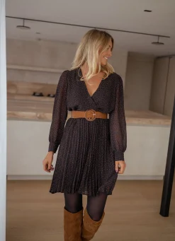 Clearance Robe Gaelle - bleue et bruneEasy Clothes Femme Robes