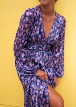 Online Robe Imane longue à fleurs - CREATION | Robe longue de cocktail | Prêt-à-porter en ligne | Easy Clothes Femme Robes