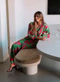 Discount Robe Keeper - verte et roseEasy Clothes Femme Robes