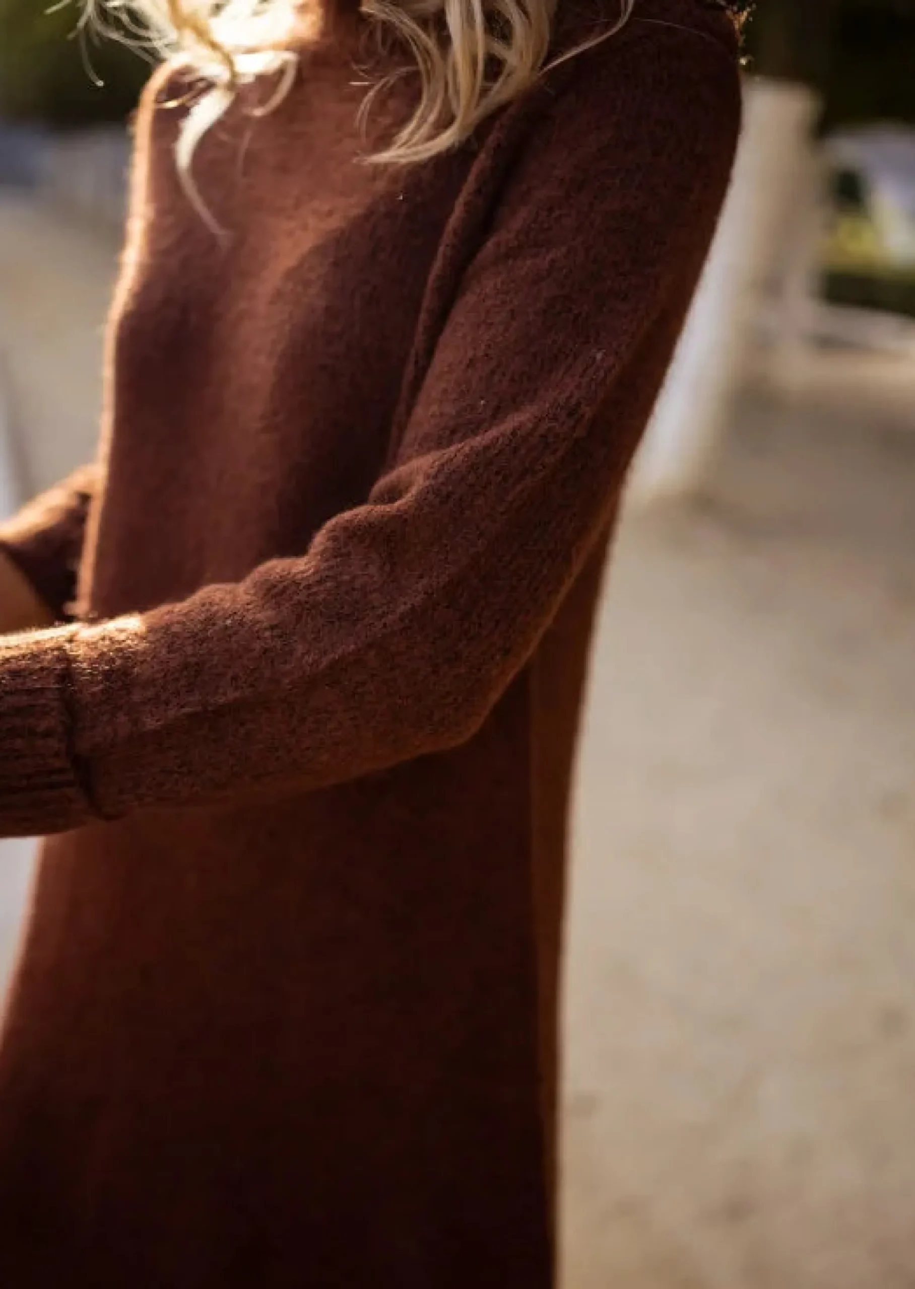 Fashion Robe Lelan - Marron - Manches LonguesEasy Clothes Femme Robes